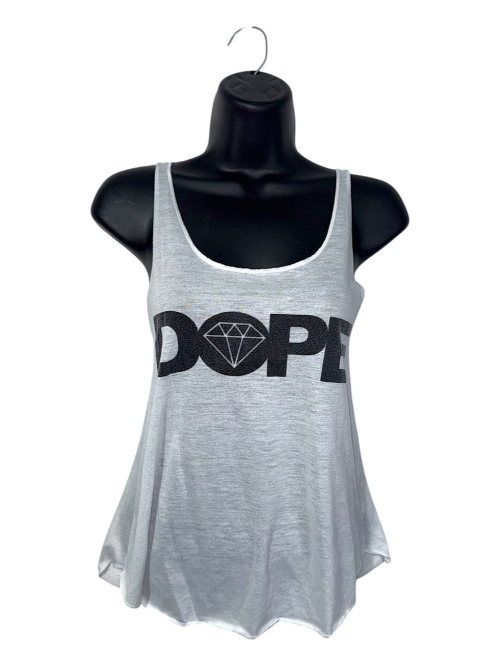 Akira Chicago Red Label Semi Sheer Dope Graphic Racer Back Tank Top Loose Y2K